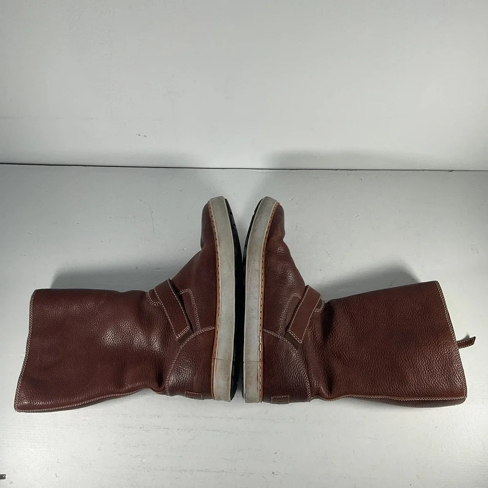 Brown Leather Women's Boots - Picture 4 of 9